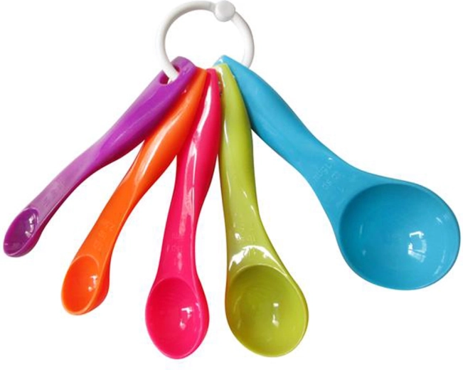 TORO műanyag mérőkanál készlet, 5 db