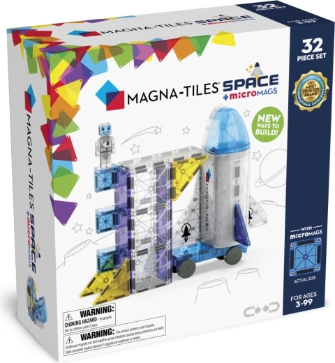 MAGNA-TILES űr mágneses építőjáték (32 db)