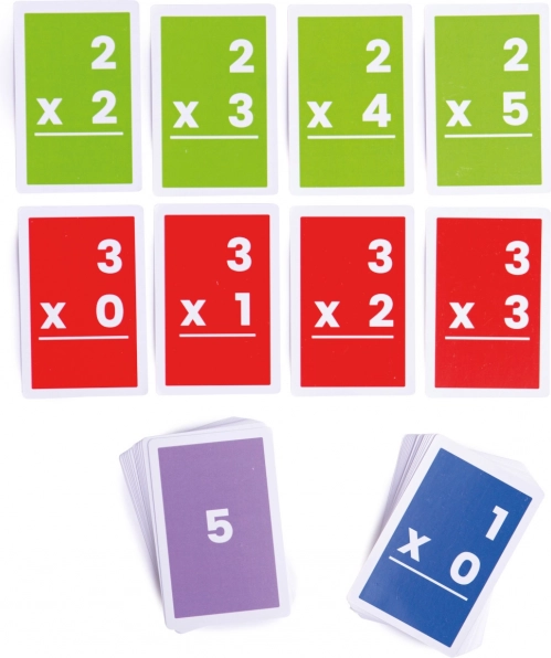 Bigjigs Toys szorzókártyák 1–6