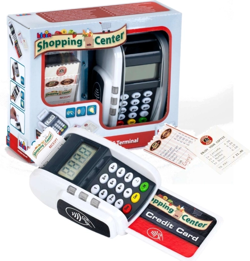Gyermek bankkártyás terminál nyugtákkal, KLEIN, hanghatásokkal
