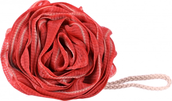 Rózsa Alakú Fürdőszivacs - Piros