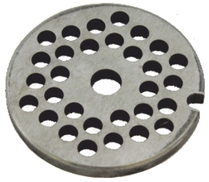 5-ös húsdaráló rács minőségi gépacélból, 2,5 mm átmérő