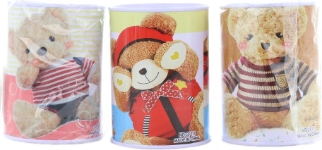 Fém persely gyerekeknek, vegyes mintákkal