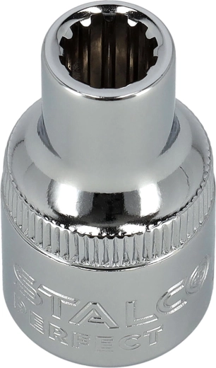 1/2"-os 12 élű SPLINE 18 mm-es CrV Stalco dugókulcsfej