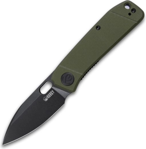 Kubey Hyde KU2104B zsebkés 7,5 cm, fekete/zöld, G10