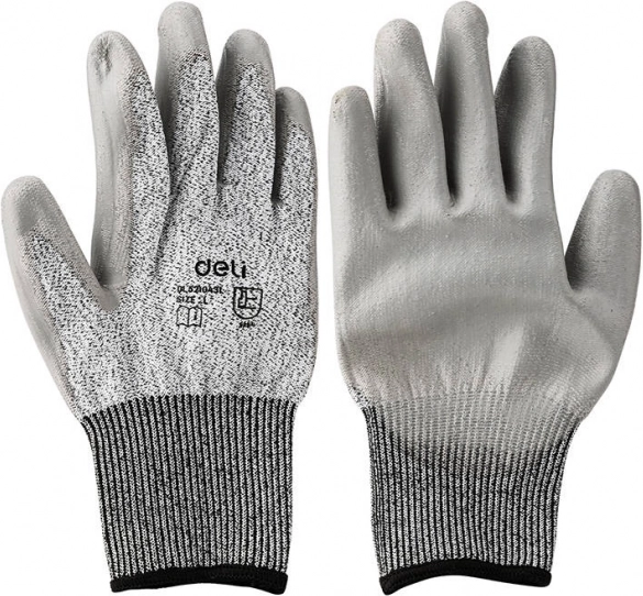 Vágásálló kesztyűk Deli Tools L