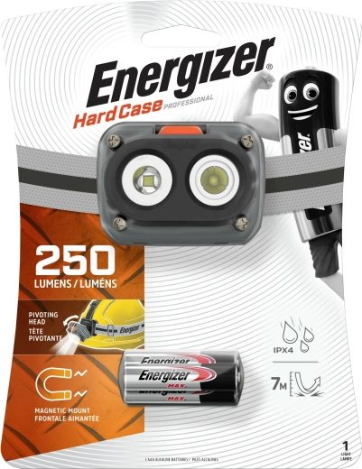 Energizer mágneses fejlámpa Hard Case Pro, 250 lm, IPX4
