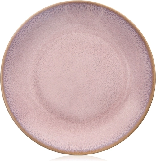 Rózsaszín kerámia desszerttányér GLAZE 20,5 cm