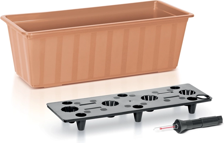 Önöntöző erkélyláda 60 cm terrakotta BALCONY CAN