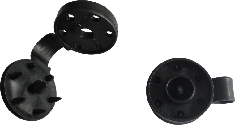 Műanyag csipeszek árnyékoló hálóhoz, fekete, 25 db-os csomag