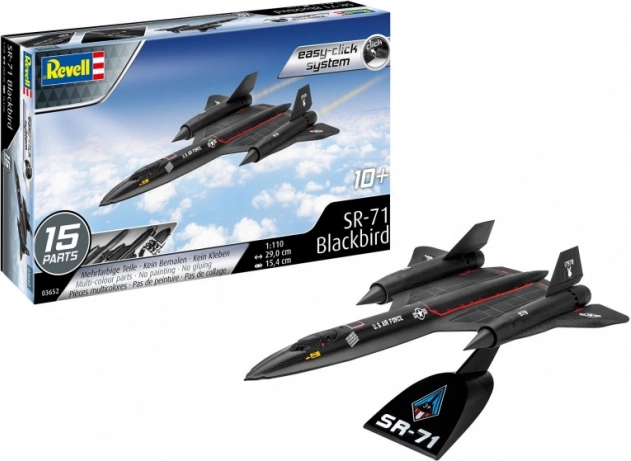 Műanyag modell SR-71 Blackbird Easy-Click 1:110