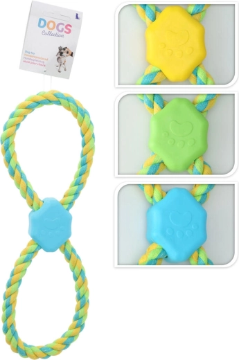 Kutyajáték – kötél TPE és pamut fogantyúval