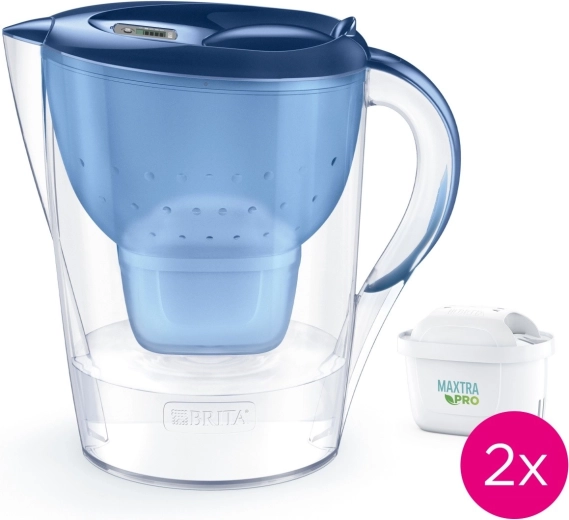 Vízszűrő kancsó 3,5 l Marella XL + 2 db MAXTRA PRO Pure Performance szűrő, kék