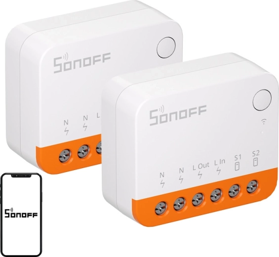 Sonoff MINIR4 Extreme okos Wi‑Fi kapcsoló (2 db)