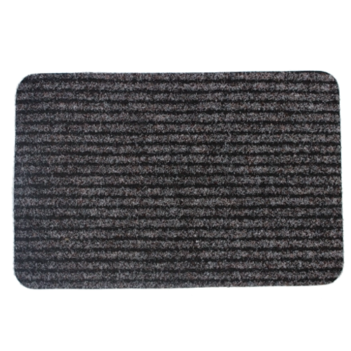 Csíkos lábtörlő 40 × 60 cm, szürke