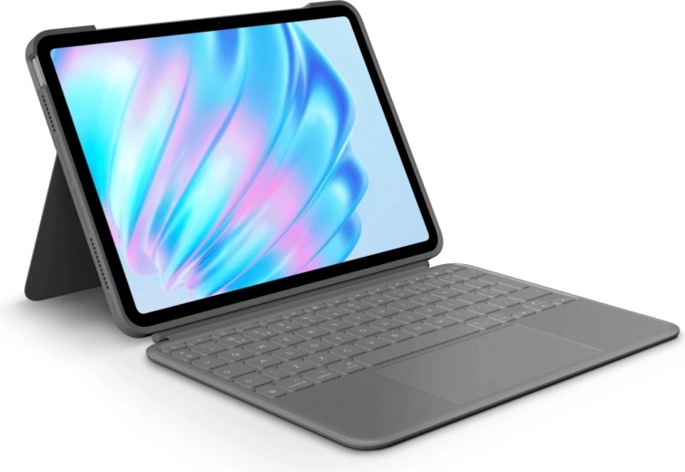 Logitech Combo Touch tok levehető billentyűzettel iPad Air 11" (M2) és iPad Air (5. generáció) készülékhez – Oxford szürke