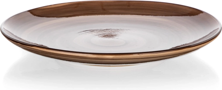 PALAS 21,5 cm barna kerámia desszerttányér