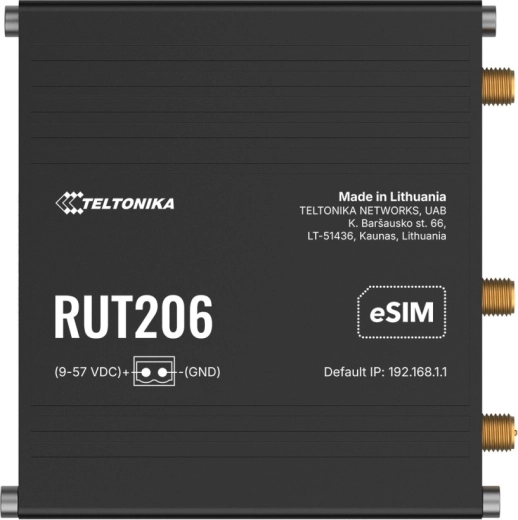 Teltonika RUT206 ipari router eSIM-mel - 1 db