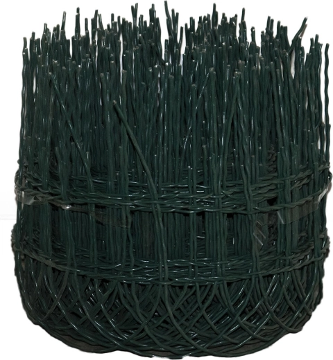 Díszkerítés zöld 25 cm × 25 m, 150 × 82 mm szem, 3,1/2,0 mm huzal