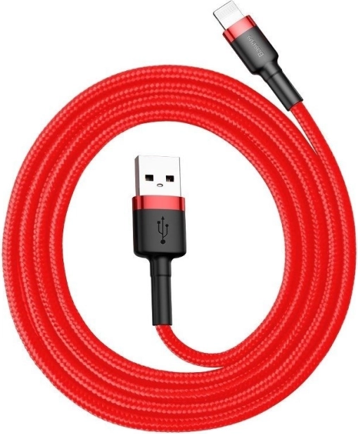 Baseus Cafule töltőkábel USB–Lightning 3 m, 2 A, piros
