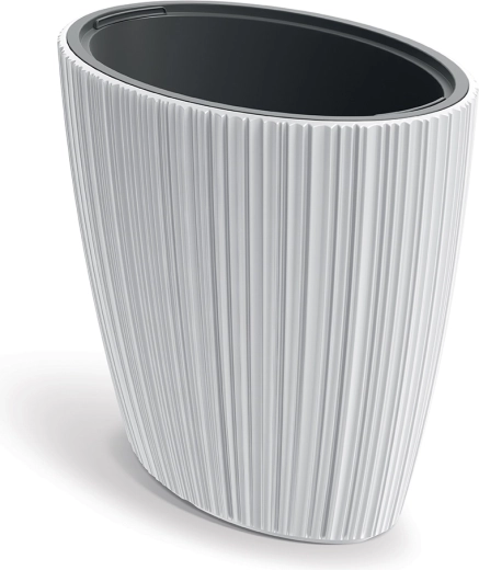 Oro fehér virágcserép 59,5 cm betéttel