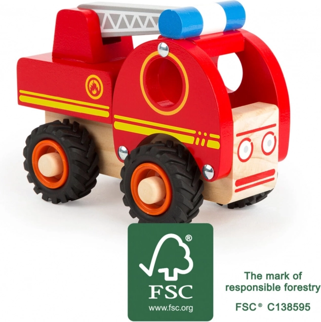 Fa tűzoltóautó létrával