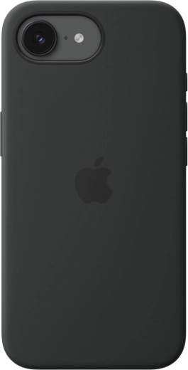 Szilikon tok MagSafe-fel iPhone 17e-hez – fekete