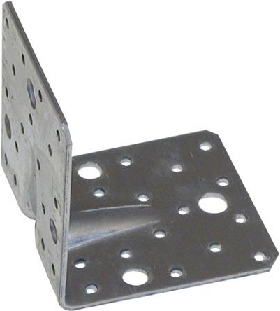 Préssajttal merevített acél sarokvas 90 × 130 × 130 mm nehéz rögzítéshez