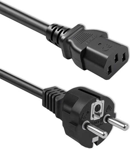 Qoltec tápkábel Schuko (CEE 7/7) – IEC C13, 3 m