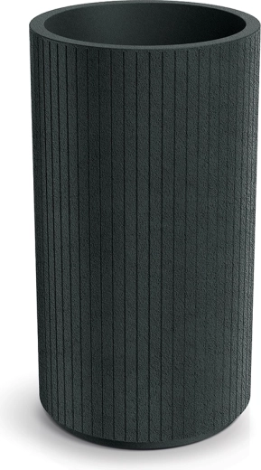 Magas, kerek Coro Round High virágcserép 40 cm – sötétszürke