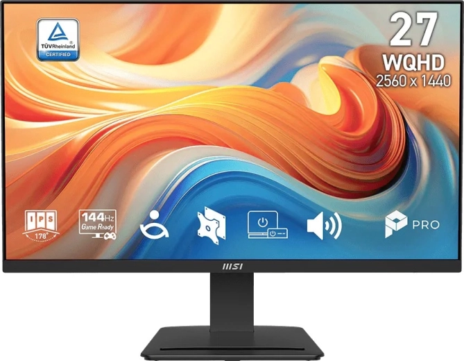 Monitor MSI pro MP273Q E14 27" WQHD 144 Hz fekete