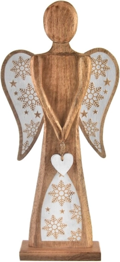 Karácsonyi dekoráció Mango White angyal 60 cm
