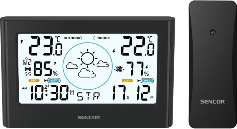 Sencor SWS 2600 meteorológiai állomás vezeték nélküli érzékelővel