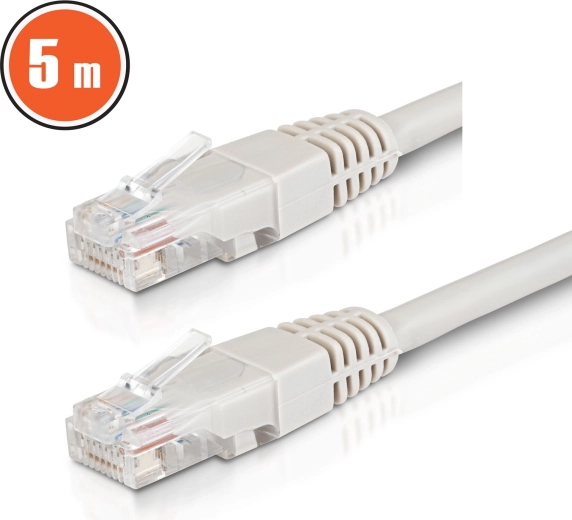 UTP CAT6 CCA hálózati patchkábel, 5 m, szürke