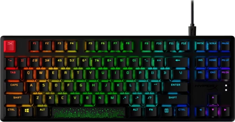 HyperX Alloy Origins Core PBT HX Blue gamer mechanikus TKL billentyűzet
