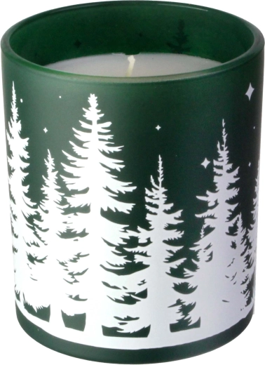 Illatgyertya üvegben Karácsonyfa 8 × 9 cm, 206 g