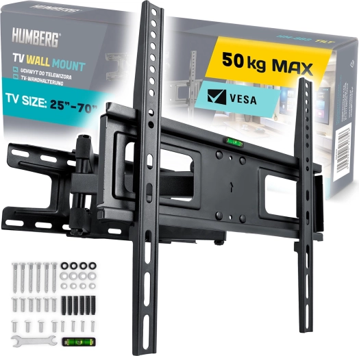 Fali TV-tartó 25–70" Humberg, teherbírás 50 kg