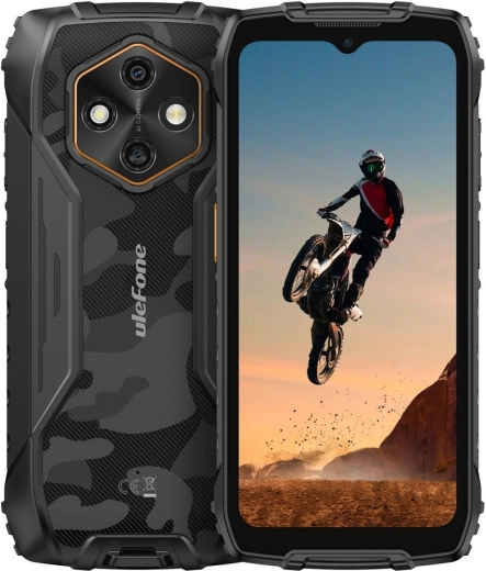 RugKing 4 Pro 4G 8/256 GB IP69K okostelefon – fekete