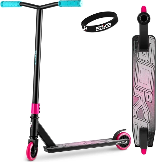 Soke Go! rózsaszín-kék freestyle roller