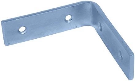 Egyenlő szárú sarokvas 40 × 100 × 100 mm, horganyzott, csomag 4 db