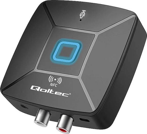 Vezeték nélküli Bluetooth 6.0 audió adó-vevő NFC-vel, RCA-val és 3,5 mm-es jackkel, mikrofonnal