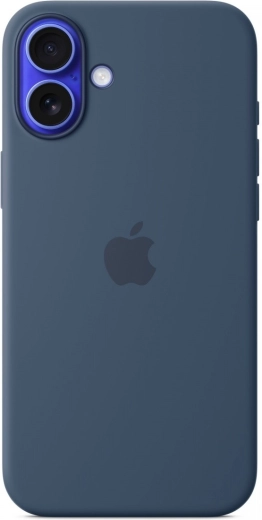 Szilikon tok MagSafe-fel iPhone 16 Plus készülékhez – denim
