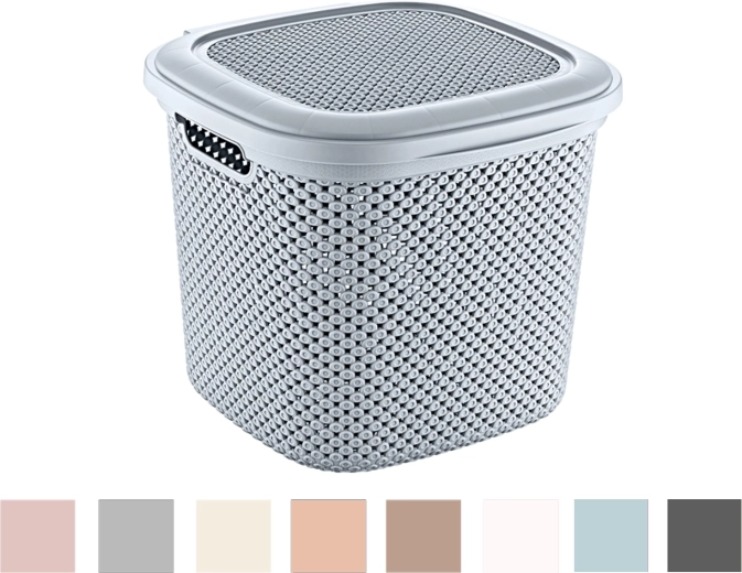 Diamond szemetes fedéllel, 15 l