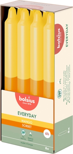 Illatos kúpos gyertya, mangó, 180 × 21 mm - 1 darab