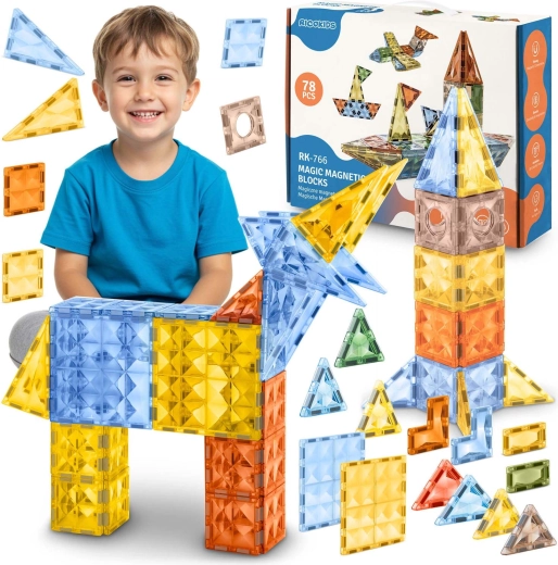 Ricokids XL mágneses építőjáték 70+ darabbal