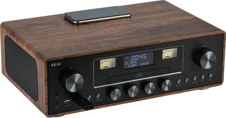 Akai Rhapsody mikrorendszer CD-vel, DAB+/FM-mel és Bluetooth-szal