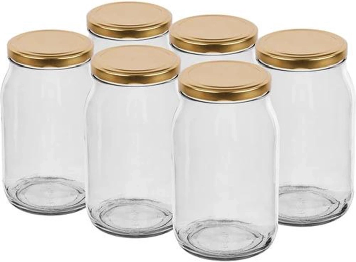 Twist befőttesüveg készlet 900 ml, 82 mm-es tetővel, 6 db