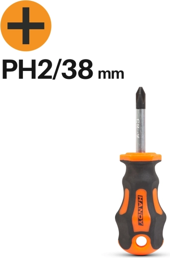 PH2-es keresztfejű csavarhúzó, 38 mm