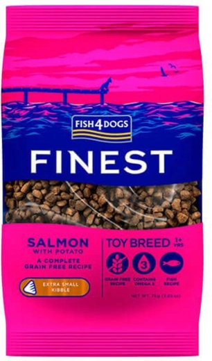 Extra kisméretű kutyatáp lazaccal és burgonyával 1,5 kg FISH4DOGS