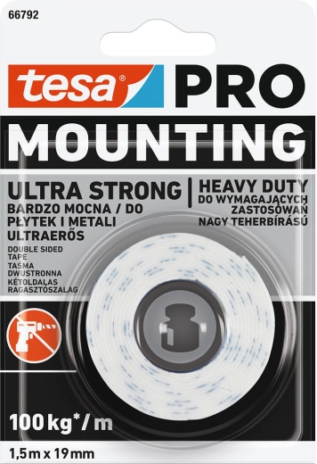 Ultra Strong szerelőszalag 19 mm × 1,5 m Tesa
